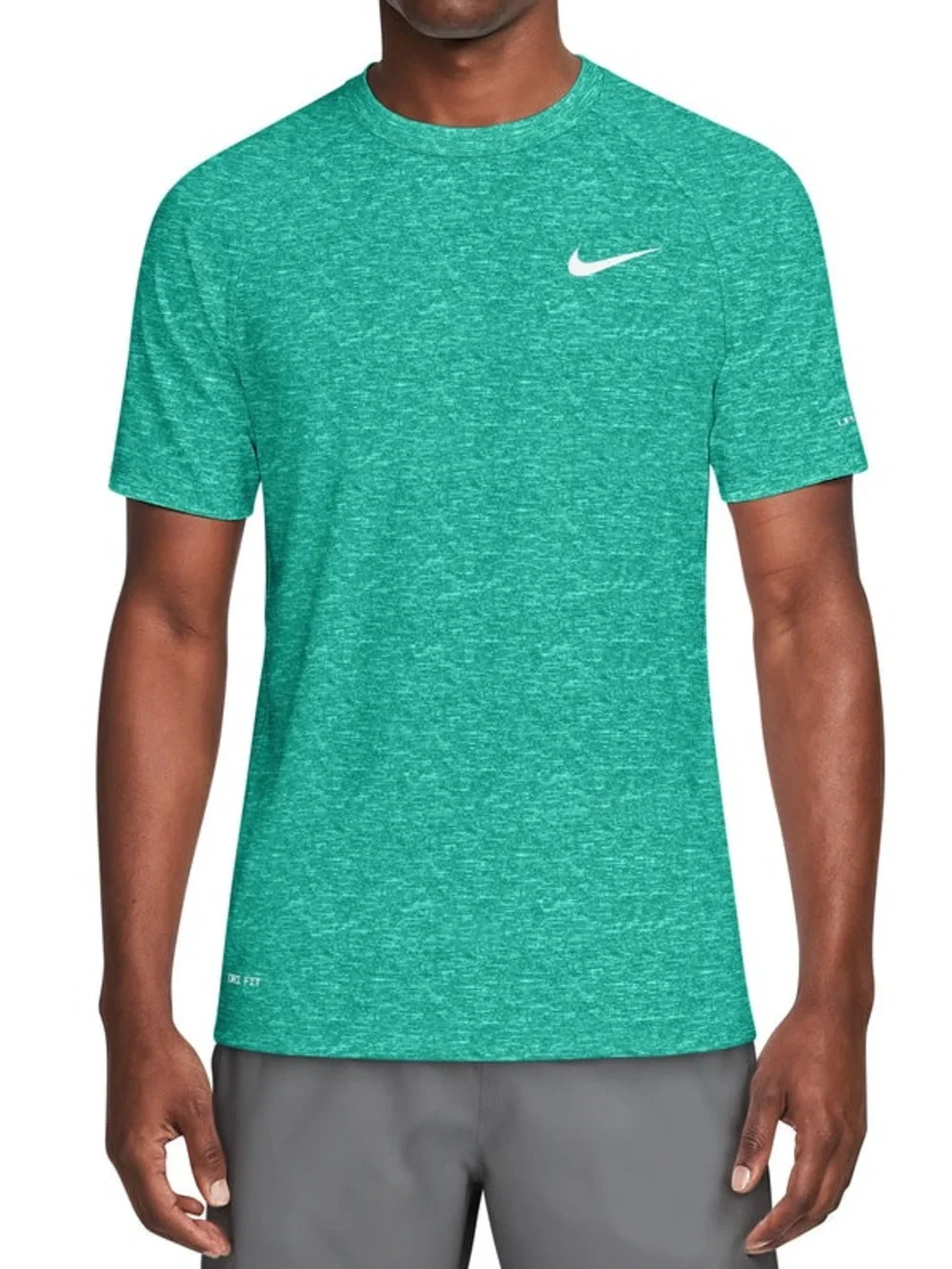 Nike Heather Green Teal Dri-FIT Short Sleeve Tee NESSA589-322 Large